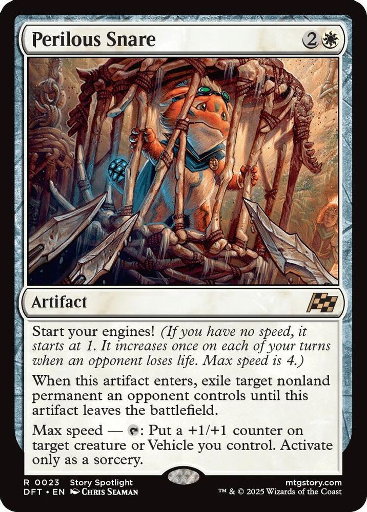 2025 Magic: The Gathering Aetherdrift Perilous Snare (#23, Rare, Lightly Played)