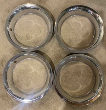 C3 Corvette 1969-1982 Rally Wheel Beauty Rings, Set of 4, 15x8 (4 clip design)