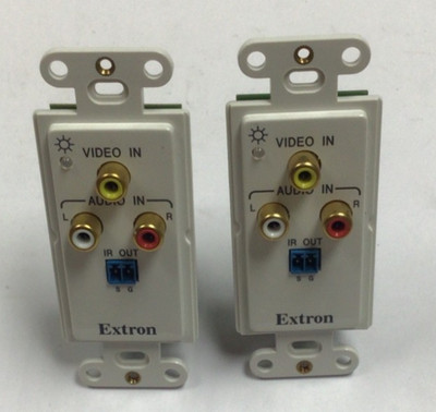 Extron Electronics Wall Mount Single Gang Video In Audio In 33-1328-07 ,Lot of 2