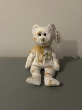TY Beanie Baby - 2004 SIGNATURE BEAR (8.5 inch) - MWMT's Stuffed Animal Toy