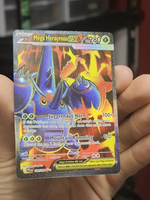 Mega Heracross ex 108/094 Ultra Rare Phantasmal Flames Pokemon