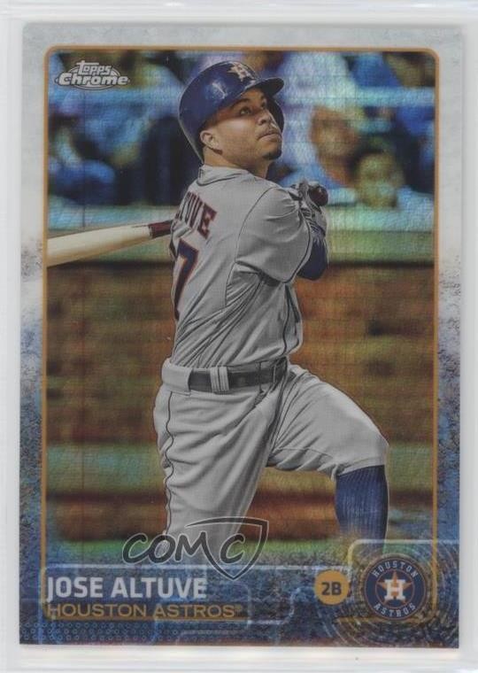 2015 Topps Chrome Prism Refractor Jose Altuve #151 03ta