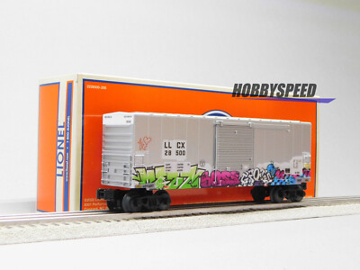 LIONEL HIGH CUBE BOXCAR #28500 w/ GRAFFITI O GAUGE railroad train