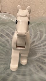 Genuine LEGO DUPLO White Horse - Castle - Knights - from Ambush Set (#4862)