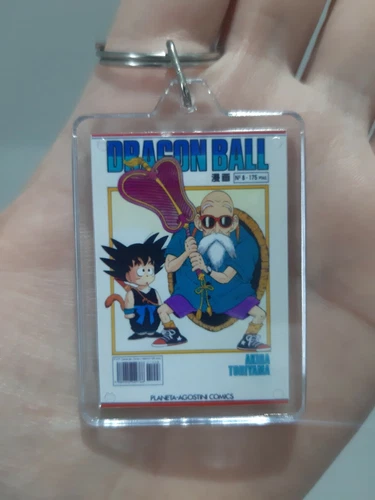 Llavero acrílico Comic Dragon Ball Serie Blanca n°8. Acrylic Keychain