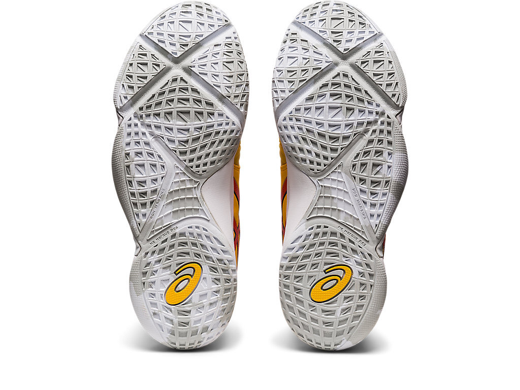 ASICS Basketball Shoes UNPRE ARS LOW Saffron/White Unisex