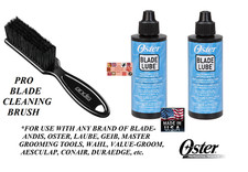 Oster BLADE/Shear 2-OIL Lube&Andis CEPILLO DE LIMPIEZA*Para Golden,Turbo,76,111,AG,AGC