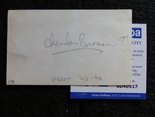 CHARLES BRONSON signed autograph 5x3 Autographed index card ACOA COA CHARLES BRONSON signed autograph 5x3 Autographed index card ACOA COA
