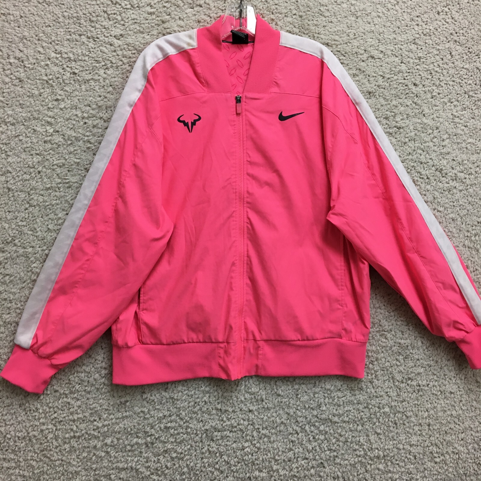 Nike Rafael Nadal Jacket Extra Large Adult Pink Track Full Zip Court Womens XL