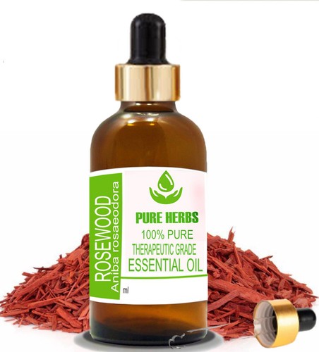 Pure Herbs Rosewood Aniba Rosaeodora 100% Pure & Natural Essential Oil - Picture 22 of 50