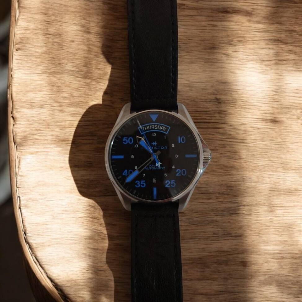 HAMILTON　ハミルトン　カーキ　H646250 Hamilton Khaki H646250 Men's Watch Blue Dial 42mm Stainless