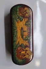 Russian Lacquer Fairy Tale Theme Eye Glasses Case. EXACT AS PER PHOTOS.