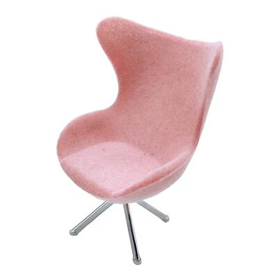 MARKENLOS Silla Cisne Moderna Rosa Oficina Espalda Alta Salón Muebles Juguete 1/12