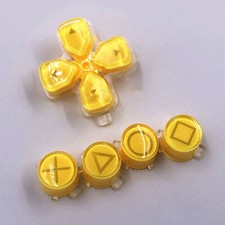 Crystal Key Button D-pad Key ABXY Buttons for PS5 Game Controller Accessories