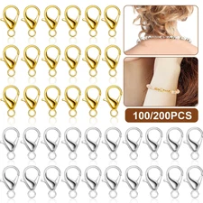 Lot DIY Strong Magnetic Lobster Claw Lock Clasps Necklace Bracelet Jewelry Hook