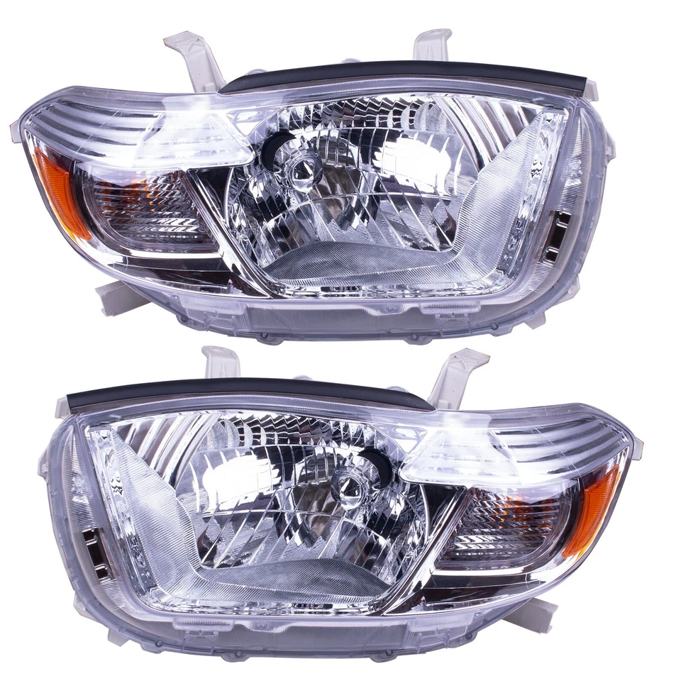 Pair OEM Headlight Lamp for Toyota Kluger GSU40R GSU45R 3.5L SUV 2007-08/2010 - image 2 of 4