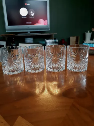 Italian RCR CRISALLERIA OASIS OLD FASHIONED Whiskey GLASSES 