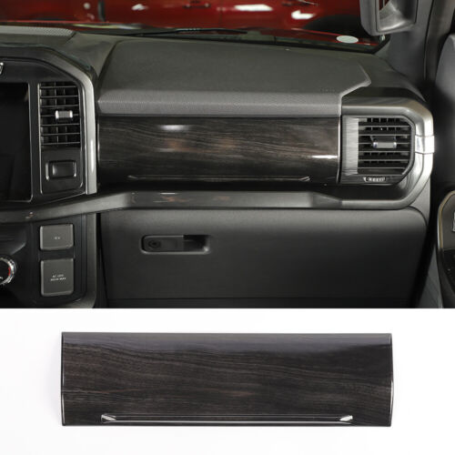 Black Wood Center Console Copilot Dashboard Panel Cover For Ford F150 20212023 eBay