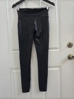 SPANX Faux Leather Black Stretchy Leggings Size Medium  — photo 4