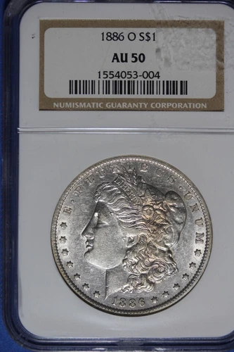 1886 O NGC AU50 MORGAN SILVER DOLLAR #B49740