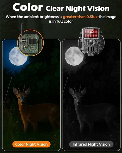 Cellular Trail Camera with Live Streaming - 4G LTE Unlimited Data Solar Game ... - Picture 2 of 8