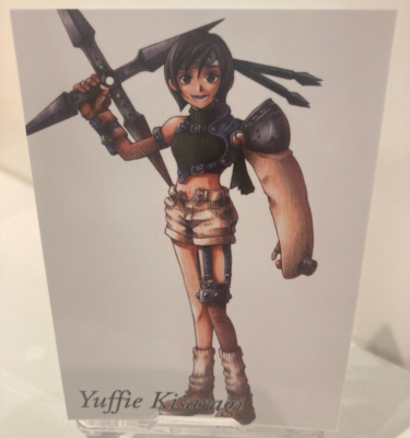 Final Fantasy VII 7 Anniversary Art Museum Card Yuffie 1-009