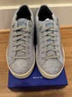 P448 John Sneaker Lagoon Blue Rhinestones Womens EU 39 US 8.5 Bride Wedding NIB — photo 2