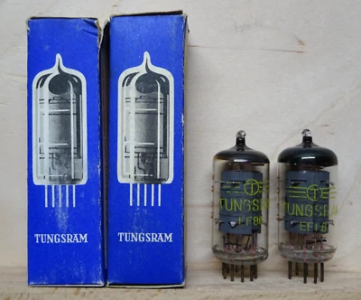 Pair: TUNGSRAM EF86 | RFT made | über 100 % ✅ | NIB NOS | Röhre Tube ( 6267 ) - Bild 1 von 4