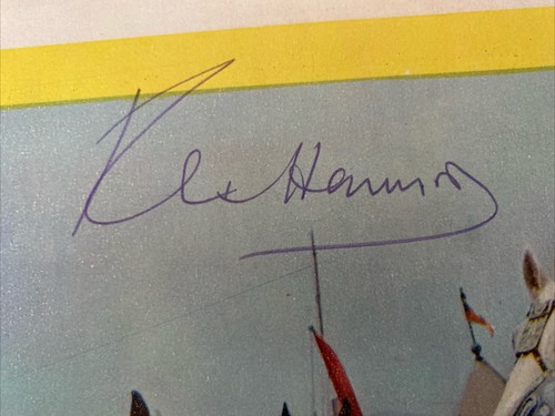 Tarjeta de vestíbulo autografiada de REX HARRISON La agonía y el éxtasis; sin certificar - Imagen 2 de 2