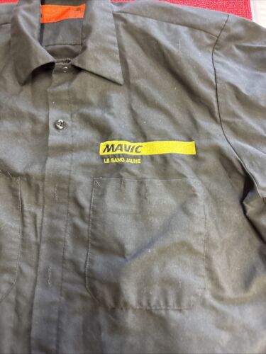 Vintage Mavic Cycling Work Shirt Size Medium Bicycle Pre Owned - Picture 2 of 7