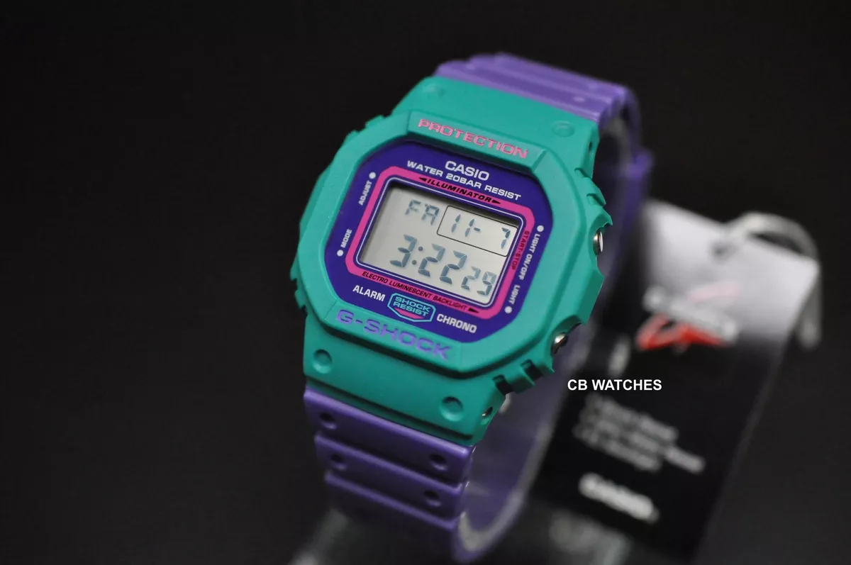 カシオGショックG-SHOCK DW-5600TB-6JF CASIO グリーン パープル