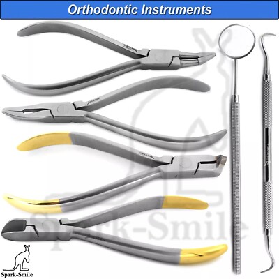 Braces Wire Bending Pliers Ligature Wire Cutter Orthodontic Examination Tools