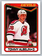 1990-91 Topps Tommy Albelin New Jersey Devils #323