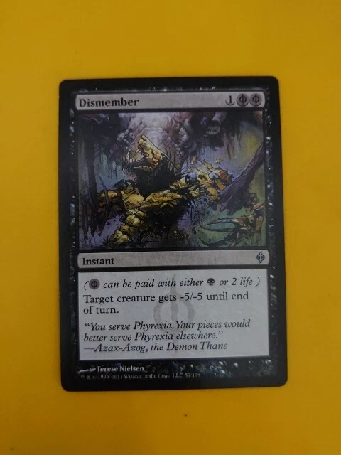 Dismember. InSTANT New Phyrexia. Magic the Gathering Card. - Image 3 of 4