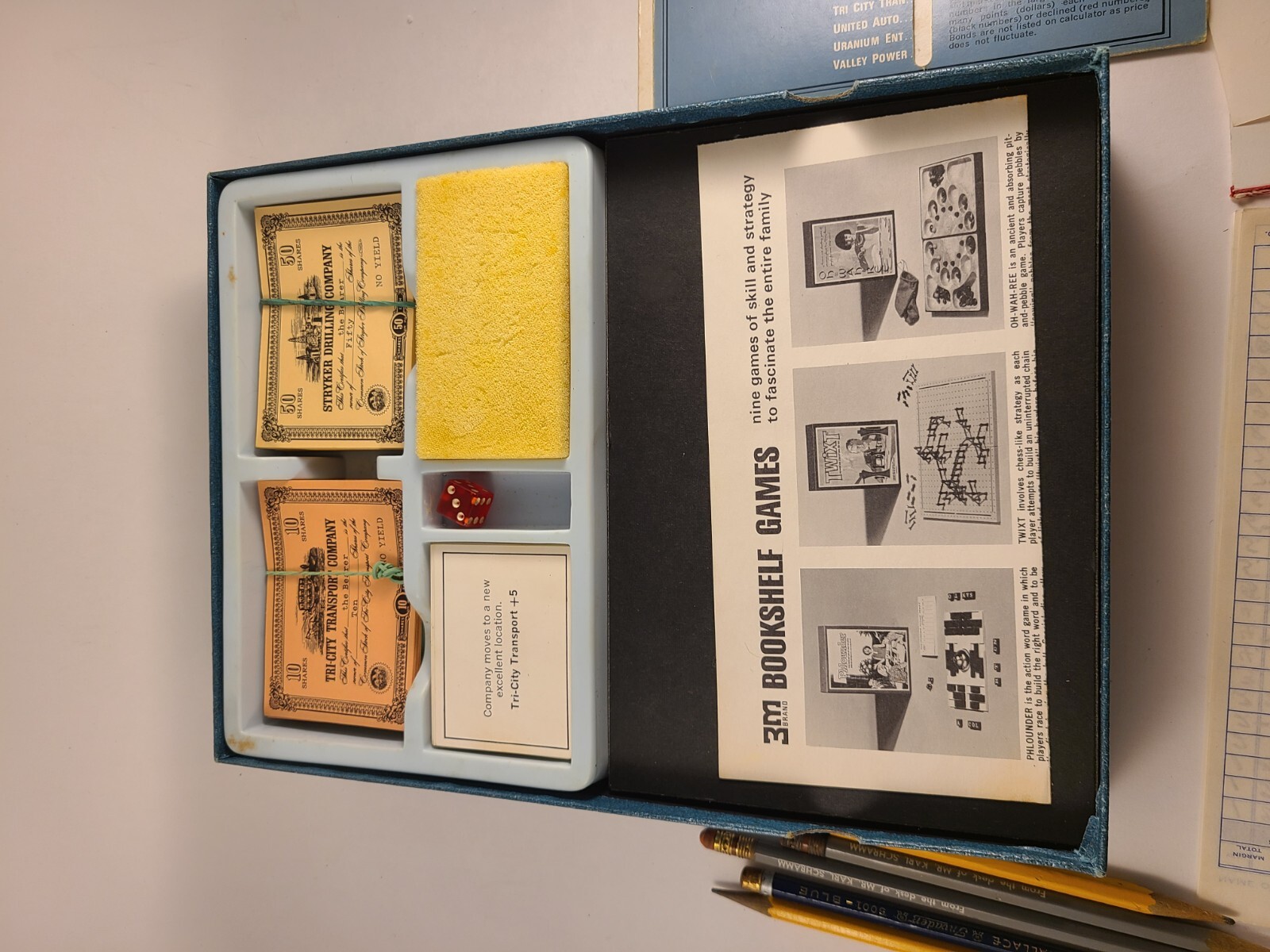 Stocks & Bonds Bookshelf Game 1964 Minnesota Mining and Manufacturing Company