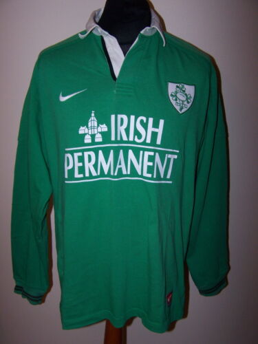 Rugby Union Vintage Ireland Nike 1999-2000 Home Shirt (L,Mens) Jersay trikot