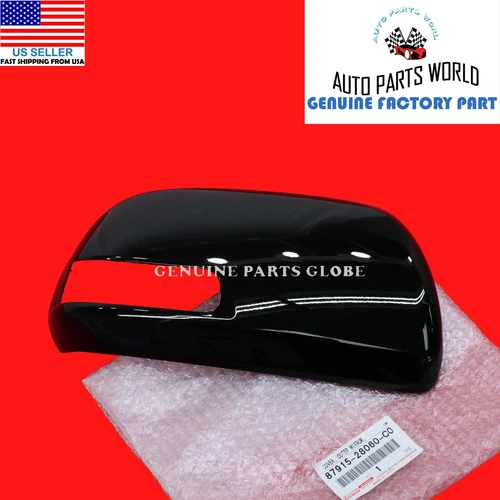 GENUINE TOYOTA 11-15 TACOMA PASSENGER OUTER MIRROR BLACK COVER 87915-28060-C0
