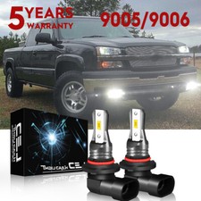 For Chevy Silverado 1500 2500 HD 2003-2005 2006 9145 LED Fog Driving Light Bulbs