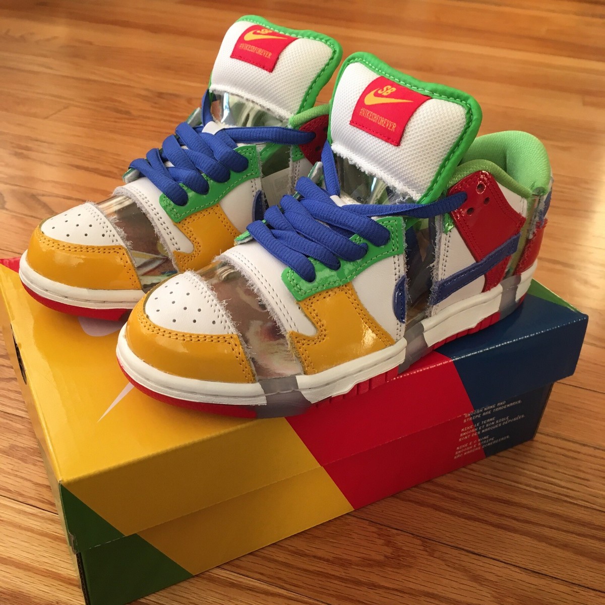 Nike Dunk Low SB x eBay Sandy Bodecker - Size 4 Cut Up Dunk Nike Dunk Low SB x eBay Sandy Bodecker - Size 4 Cut Up Dunk