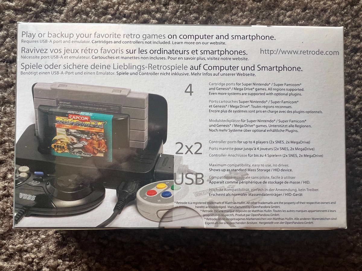 Retrode 2 SNES / Genesis Cart Reader, Dumper, & Save Backup - Fast