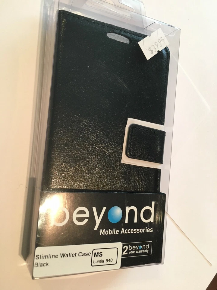 Nokia Lumia 640 Fitted Wallet Diary-Style Leather Case in Black LCWSB-MSLUM640 - Image 2 of 4