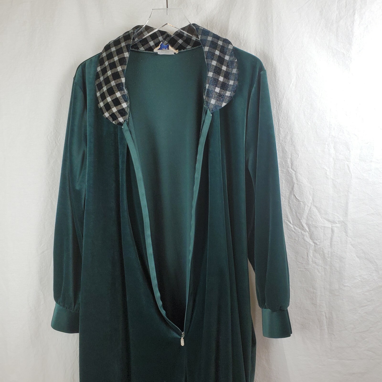 Vintage Amanda Stewart Velour Velvet Robe XL Green Co… Gem