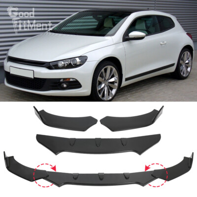 Glänz Schwarz Frontlippe Spoilerlippe Spoilerschwert Splitter Für VW Scirocco 3