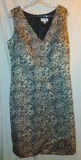 Isaac Mizrahi for Target Silk Blend? Black White Sleeveless Dress Women's Large