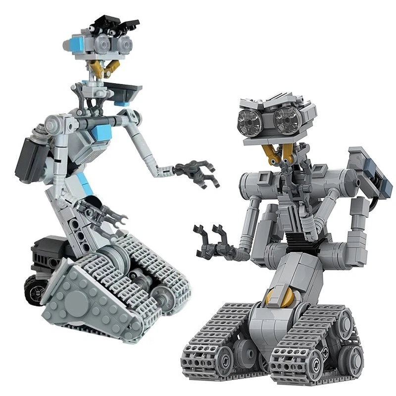 Johnny 5 Short Circuit Robot Building Toys Movie Figure Building Blocks  Sets Toy