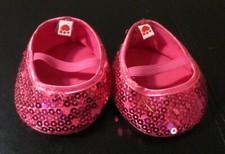 Build A Bear Workshop Hot Pink Sequin Slip On Shoe