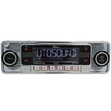 Dodge Mopar Usa-4 Din Radio Amfm Cd Player Mp3 Bluetooth Vintage Chrome Face