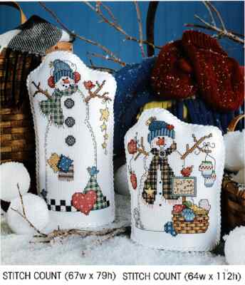 PATCHWORK SNOW PALS  CROSS STITCH PATTERN  ONLY  - TL  EYP