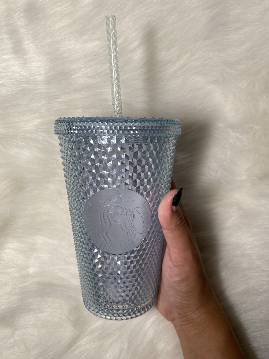 Starbucks 2021 Japan Icy blue/mint Studded Cold Cup Tumbler 16 oz