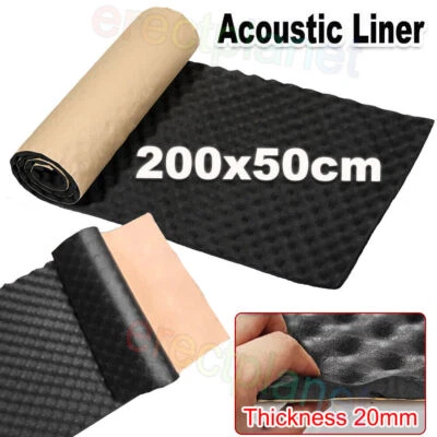 MARKENLOS 2m*50cm Auto Dämmmatte Welle Schalldämmung Tür Isolierung Matte Selbstklebende